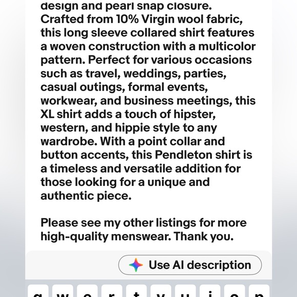 VTG PENDLETON Men XL High Grade Western Wear CANYON Shirt Virgin Wool Snap Front - Picture 16 of 16